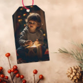 Tijdloos - Misty Sage Kerst Foto Gift Labels Cadeaulabel