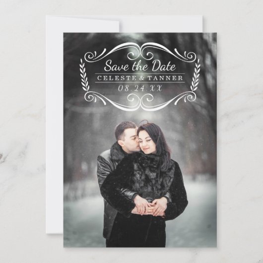 Tijdloos | Modern Klassieke Foto Save the Date (Voorkant)