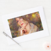 Tijdloos moment rechthoekige sticker (Envelop)