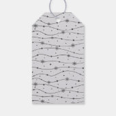 Tijdloos - Moonlit Grey - Snowflake Gift Labels Cadeaulabel (Achterkant)