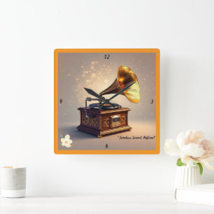 Tijdloos muzikaal erfgoed vierkante klok
