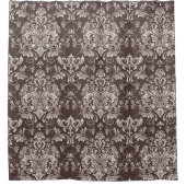 Tijdloos naadloos damast patroon douchegordijn (Voorkant)