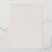 Tijdloos Neutraal Beige Elegant Engagement Party Folie Uitnodiging (Achterkant)