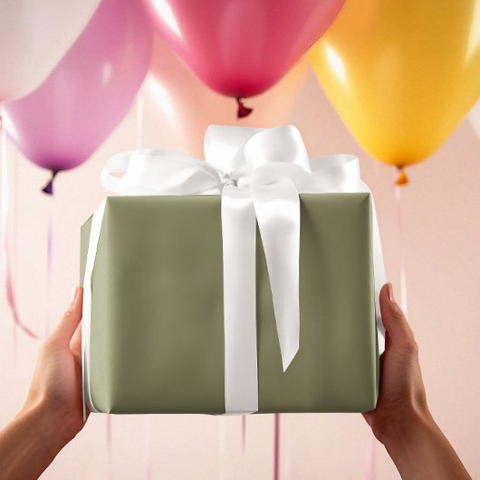 Tijdloos - Olijfpakpapier Cadeaupapier