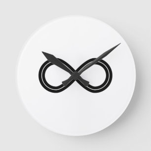 Tijdloos oneindig minimalisme ronde klok