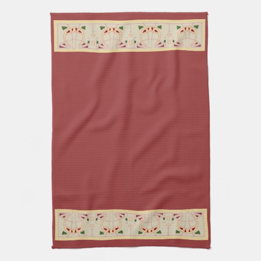 Tijdloos opvolger grafisch ontwerp theedoek (Verticaal)