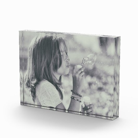 Tijdloos paardenbloem moment - zwart en wit fotoblokken (Rechts)