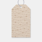 Tijdloos - pastelivoor - sneeuwvlok cadeau Labels Cadeaulabel (Achterkant)