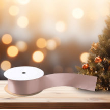 Tijdloos - perzik roze satijnen lint