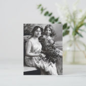 Tijdloos portret van moeder en dochter briefkaart (Staand voorkant)