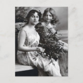 Tijdloos portret van moeder en dochter briefkaart (Voorkant)