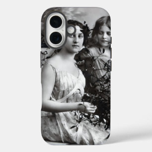 Tijdloos portret van moeder en dochter iPhone 16 hoesje