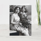 Tijdloos portret van moeder en dochter kaart (Voorkant)