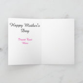 Tijdloos portret van moeder en dochter kaart (Binnen)