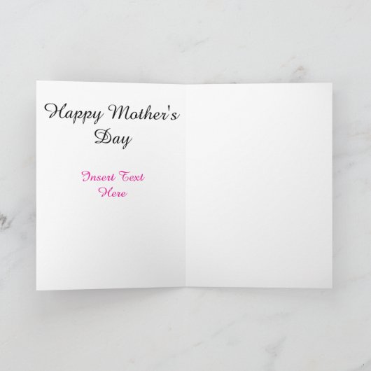 Tijdloos portret van moeder en dochter kaart (Binnen)