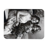 Tijdloos portret van moeder en dochter magneet (Horizontaal)