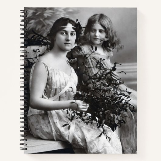 Tijdloos portret van moeder en dochter notitieboek (Voorkant)