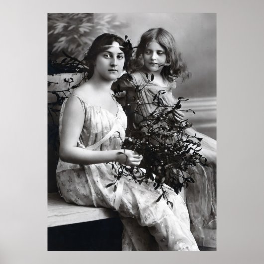 Tijdloos portret van moeder en dochter poster (Voorkant)