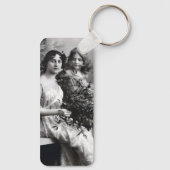 Tijdloos portret van moeder en dochter sleutelhanger (Achterkant)