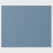 Tijdloos retro diagonaal gestreept inpakpapier (Vlak)
