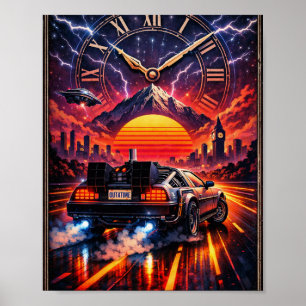 Tijdloos – Retro Futuristische Sci-Fi Muurkunst Poster