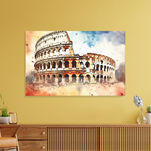 Tijdloos Rome, Italië Canvas Afdruk (Insitu (Woonkamer))