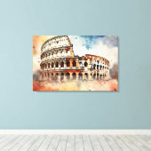 Tijdloos Rome, Italië Canvas Afdruk (Insitu (Houten vloer))