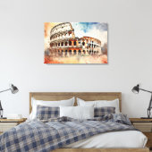 Tijdloos Rome, Italië Canvas Afdruk (Insitu (Slaapkamer))