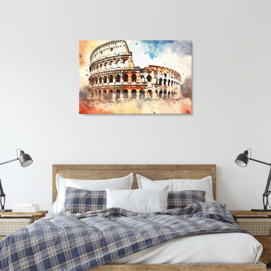 Tijdloos Rome, Italië Canvas Afdruk (Insitu (Slaapkamer))