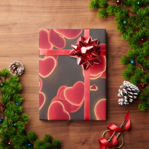 Tijdloos rood hart: een symbool van liefde cadeaupapier