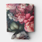 Tijdloos Roos Bloemencharme Blikjeskoeler (Achterkant)