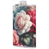 Tijdloos Roos Bloemencharme Heupfles (Links)