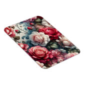 Tijdloos Roos Bloemencharme Magneet (Rechterzijde)