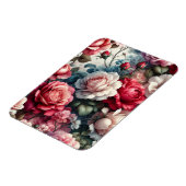 Tijdloos Roos Bloemencharme Magneet (Linkerzijde)