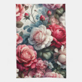 Tijdloos Roos Bloemencharme Theedoek (Verticaal)