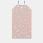 Tijdloos - Rosy Beige - Sneeuwvlok cadeau Labels Cadeaulabel (Achterkant)