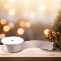 Tijdloos - Roze beige satijnen lint