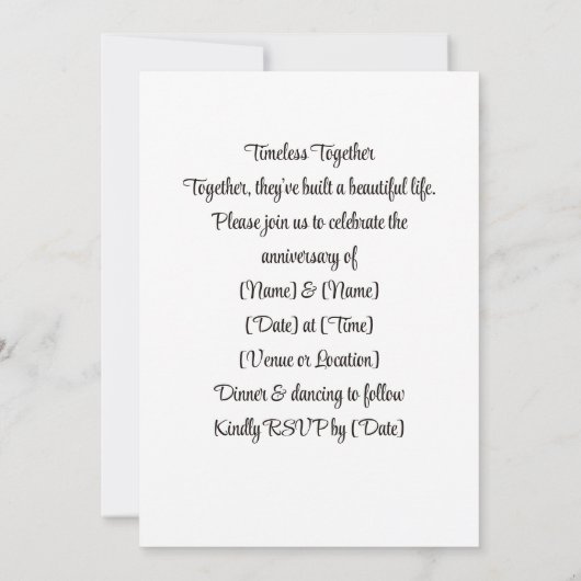 Tijdloos samen | kant kaart (Achterkant)