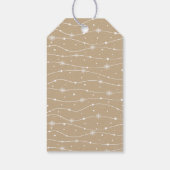 Tijdloos - Sand Beige - Snowflake Gift Labels Cadeaulabel (Achterkant)