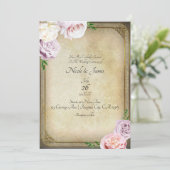 Tijdloos sprookjesboek Elegante bloemrijke groene  Kaart (Staand voorkant)