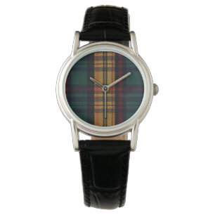 tijdloos tartan-patroon horloge