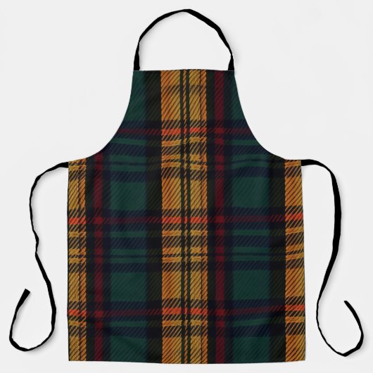 tijdloos tartan-patroon schort (Voorkant)