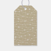 Tijdloos - Taupe Beige - Sneeuwvlok cadeau Labels Cadeaulabel (Achterkant)