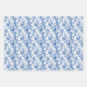 Tijdloos Toile Blue 3 Inpakpapier Vel (Voorkant 2)