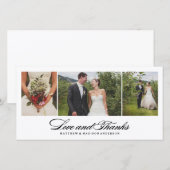 Tijdloos | Trouw Dankjefoto kaart (Voorkant / Achterkant)