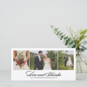 Tijdloos | Trouw Dankjefoto kaart (Staand voorkant)
