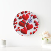 Tijdloos verlangen: rood symbool wandklok (Huis)