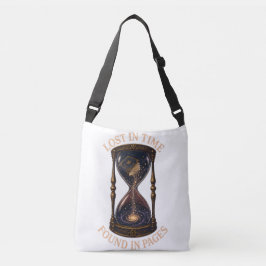Tijdloos Verloren in Boek Pagina's Crossbody Tas