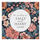 Tijdloos:  vervaagd Roos bruiloft Perfect Poster (Voorkant)