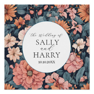 Tijdloos:  vervaagd Roos bruiloft Perfect Poster